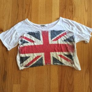 British Flag Crop Top Small